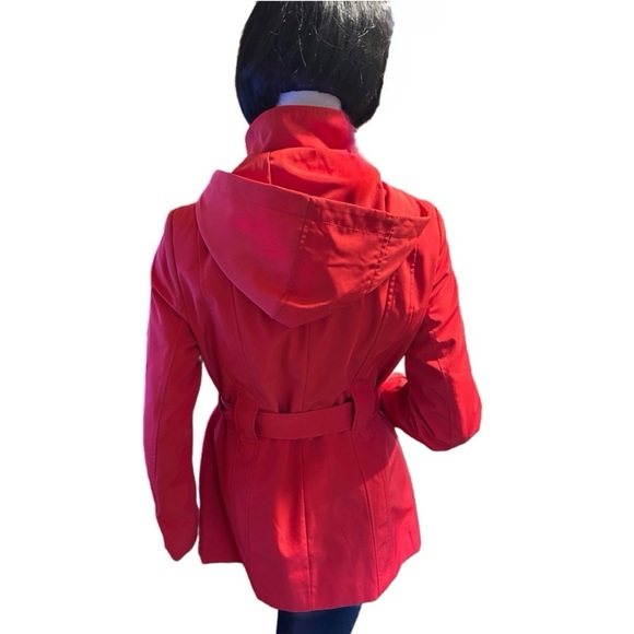 Calvin Klein Red Raincoat, NWOT, Size S - Picture 4 of 6